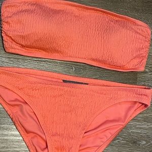 Vince Camuto Bikini swimsuit top and bottoms coral Size XS